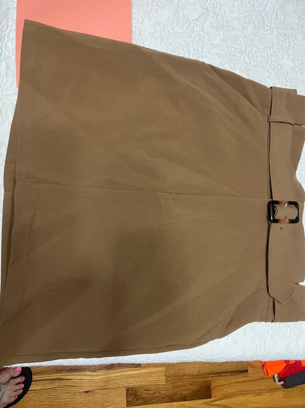 Banana Republic Tailored Brown Belted Pencil Skirt NWT